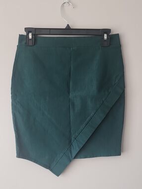 Revamped Asymmetrical Teal Skirt